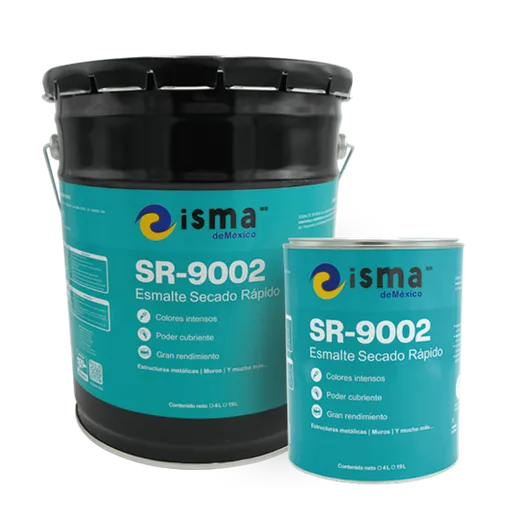 SR 9002 — Secado rápido y gran rendimiento | Esmaltes ISMA de México